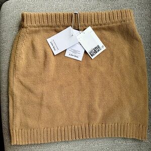 New with tags & other stories mini knit tan skirt